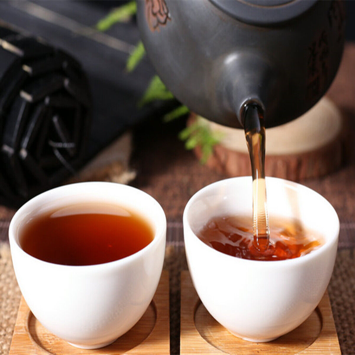 HelloYoung Chinese Yunnan Pu-erh Shu Puerh Mini Puer Tea Ripe Nature Loose Tea 125g 25 Bags