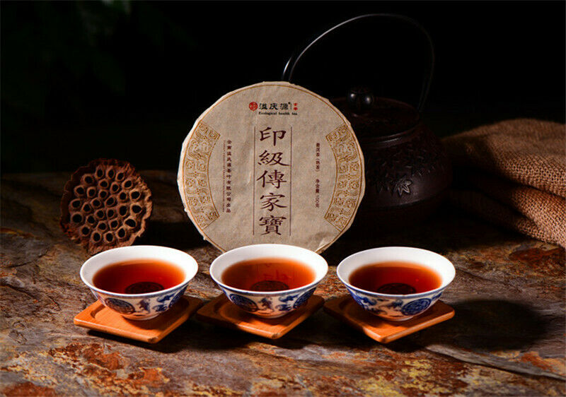 HelloYoung 100g Palace Small Brick Puer Tea Puerh Tea Pu Er Cooked Tea Yunnan Green Food