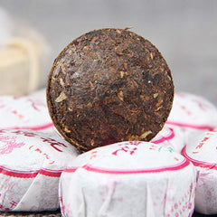 HelloYoung Healthy Care Mini Tuo Tea Rose Ripe Puerh Tea Chinese Yunnan Cooked Black Tea
