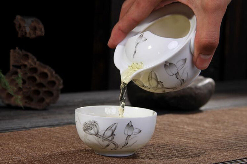Fashion Tea set Include 1 Pot 1 Cup elegant gaiwan Beautiful and easy teapot kettle Blue and white porcelain teapot