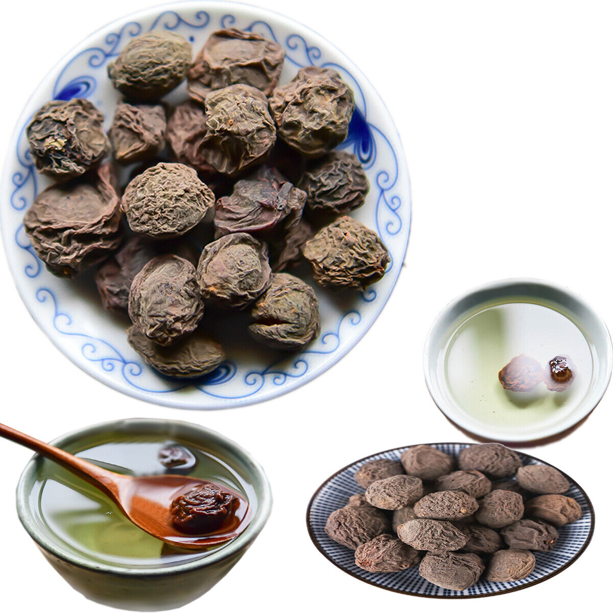 HelloYoung Dried Plums Food Snack Wild Dark Plum Sour Top Grade Plum Soup Increase Appetite