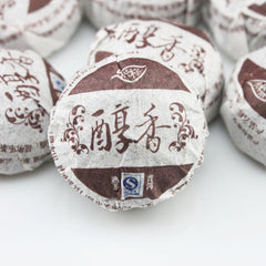 HelloYoung Yunnan Pu-erh Ripe Chinese Health Cake Mini Puer Tea Black Tea Alcohol Tuo Puer