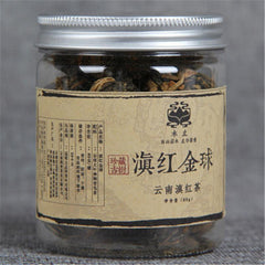 HelloYoung60g China Yunnan Dianhong Black Tea Handmade Small Golden Ball Canned Black Tea