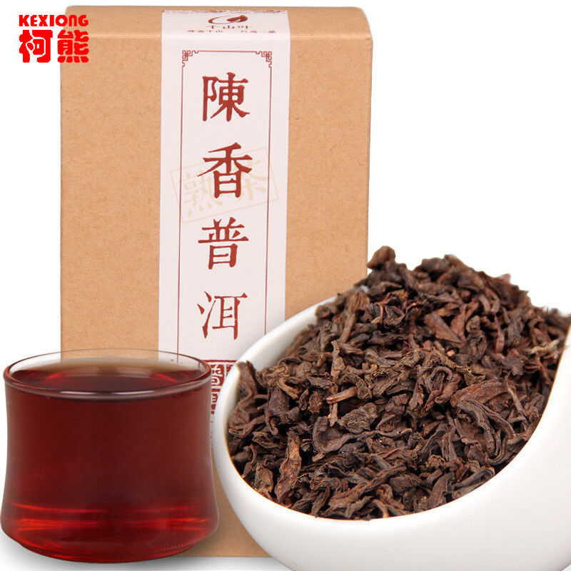 HelloYoung Old Tree Organic Health Chinese Puer Tea Boxed Ripe Pu-erh Loose Black Tea 120g