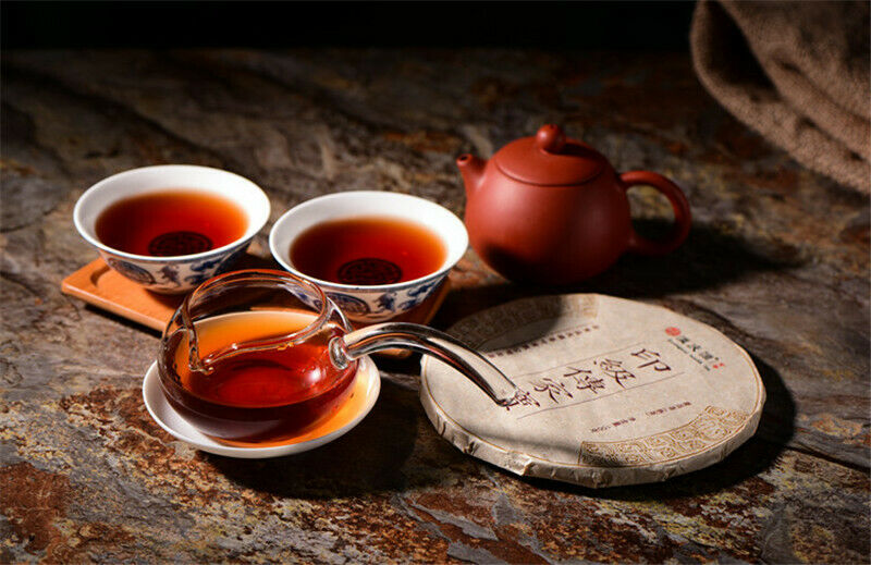 HelloYoung 100g Palace Small Brick Puer Tea Puerh Tea Pu Er Cooked Tea Yunnan Green Food