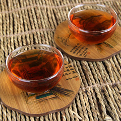 HelloYoung Premium Old Banzhang Ancient Tree Bamboo Tube Tea Puer Cooked Tea Brick 500g
