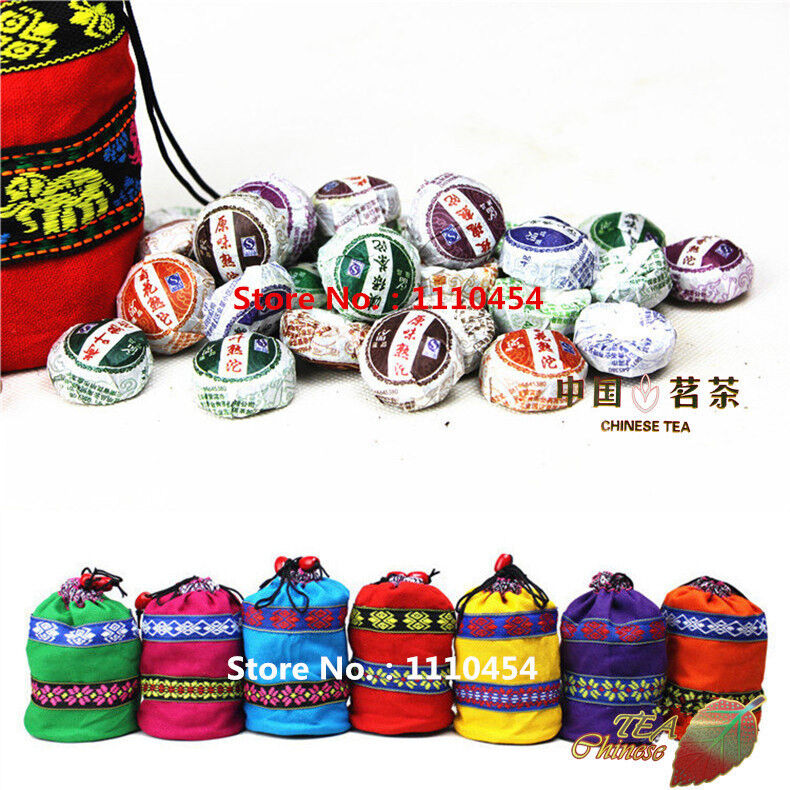 HelloYoung Cha Cooked Pu'er Tuo Tea10 Kinds of Different Pu-erh TeaTop-grade Mini Puer Tea