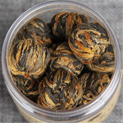 HelloYoung60g China Yunnan Dianhong Black Tea Handmade Small Golden Ball Canned Black Tea