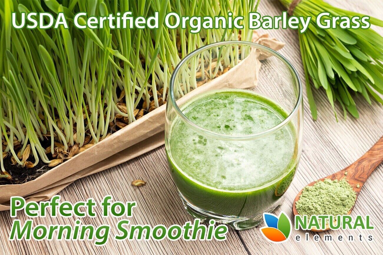 Barley Grass Powder - USDA Certified Organic Barley Grass Powder - Non-GMO