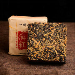 HelloYoung Yunnan Organic Dian Hong Golden Bud Brick Black Tea 250g Ancient Old Tree RedTea