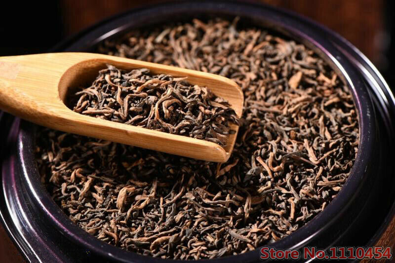 HelloYoung Healthy Drink Ripe Puerh Black Tea loose Leaf Top Grade Yunnan Pu-erh Tea 200g
