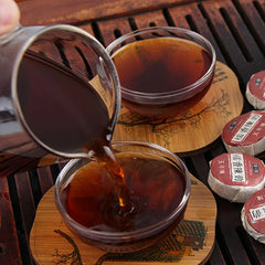 HelloYoung Ripe Pu er Tuo Tea Glutinous Rice Fragrant Old Puer Tea Pu-erh Tea Fermented Tea