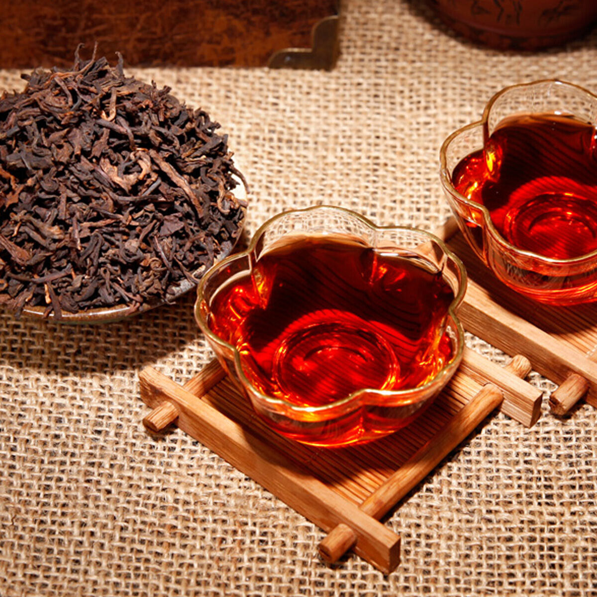 HelloYoung Barrel Black Tea High Mountain Organic China Yunnan Puerh tea Cooked Tea 250g