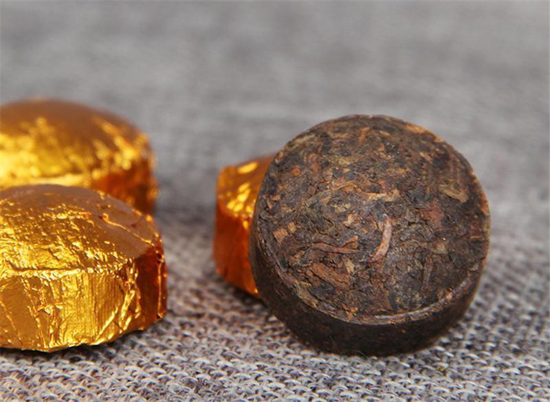 HelloYoung Chen Xiang Small Pu-erh Tuocha Puer Tea Pu Er Ripe Tea Yunnan Canned Puerh 100g