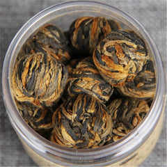 HelloYoung Chinese Yunnan Dianhong Black TeaHandmade Small Golden Ball Canned Black Tea 60g