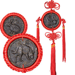 HelloYoung Zodiac Craft Pendant Decorative Gifts Organic China Yunnan Ripe Puerh Tea 12 Pcs