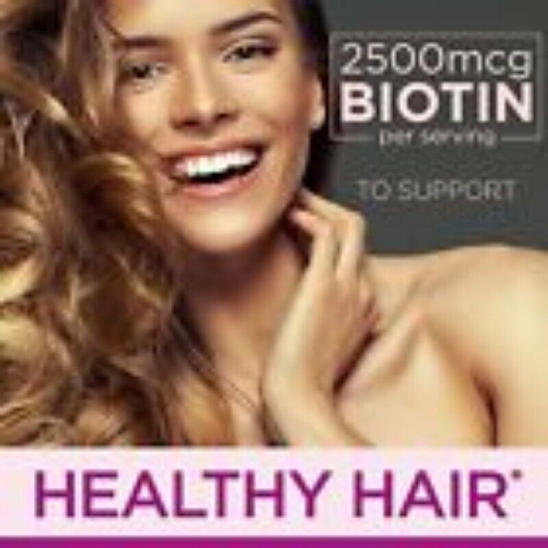 Hair, Skin and Nails Vitamins with Biotin, 60 Gummies, 2500 mcg,