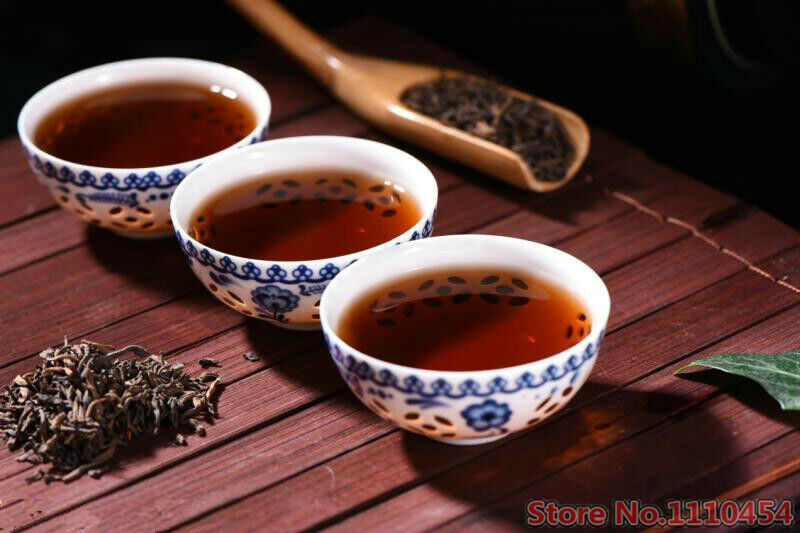 HelloYoung Healthy Drink Ripe Puerh Black Tea loose Leaf Top Grade Yunnan Pu-erh Tea 200g
