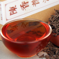 HelloYoungChina Puer tea boxed 120g ripe pu-erh loose Black tea old tree organic health