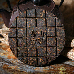 HelloYoung 100g Palace Small Brick Puer Tea Puerh Tea Pu Er Cooked Tea Yunnan Green Food