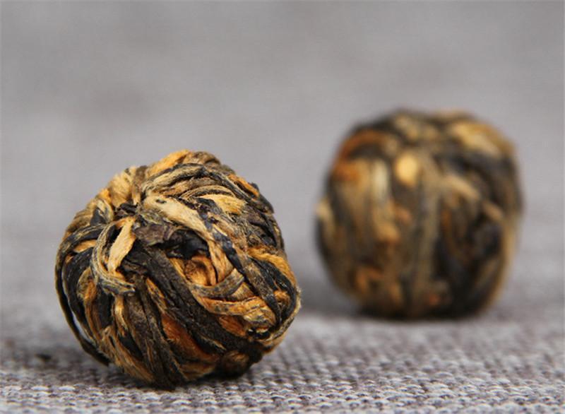 HelloYoung60g China Yunnan Dianhong Black Tea Handmade Small Golden Ball Canned Black Tea