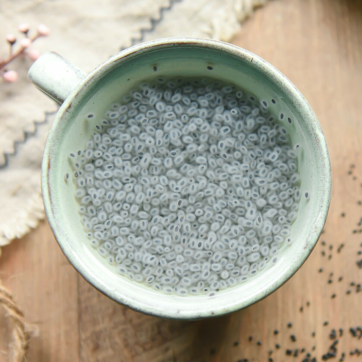 HelloYoung Fruit Tea Lan Xiangzi Basil Seeds Herbal Tea Stomach Strengthening Reduce Weight
