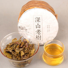 HelloYoungHandmade pu-erh tea 100g raw Pu'er tea ecology old tree organic green sheng puer