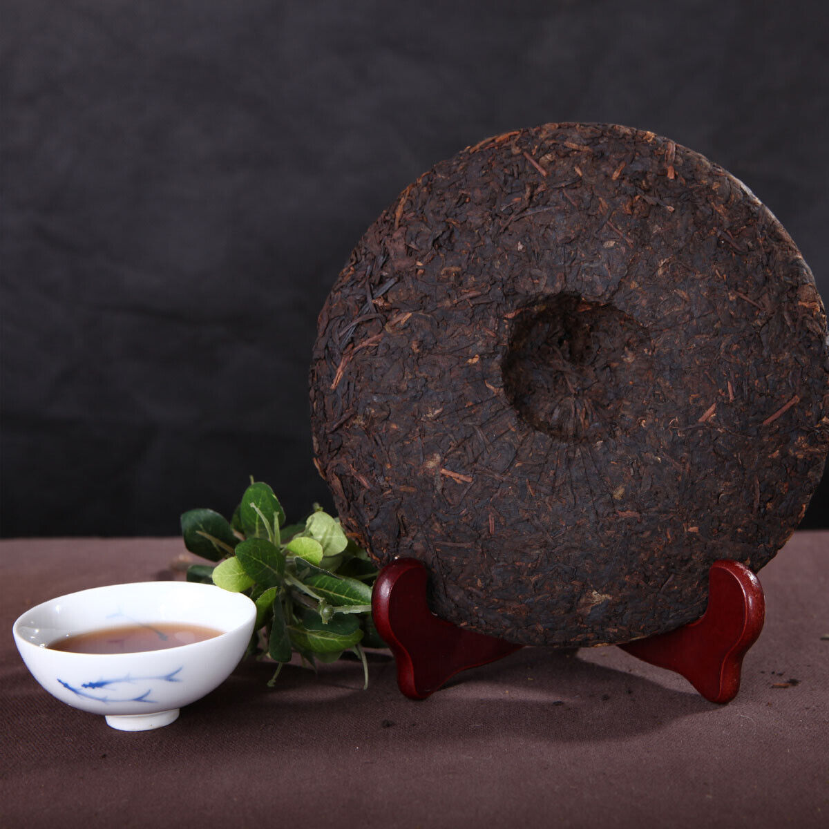 HelloYoung China Yunnan Mountain Big Tree Health Care Puerh tea Black Tea Cooked Tea 357g