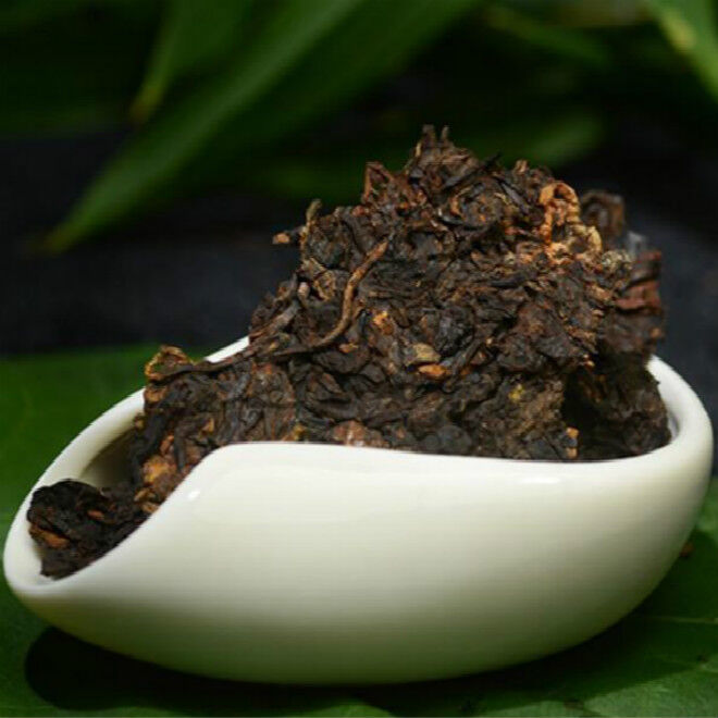 HelloYoung Black Tea Original Pu'er Tea Premium Ripe Pu-erh Tea Cake Cooked Puerh Tea 357g