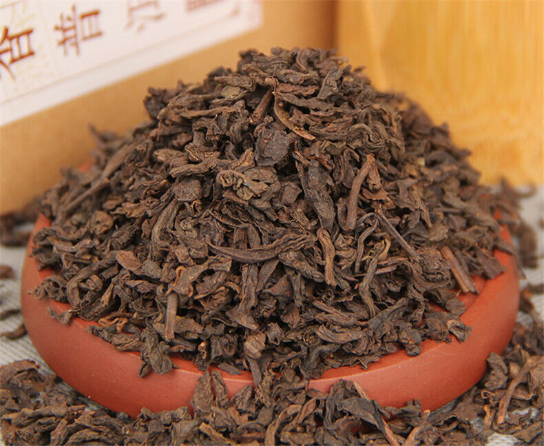 HelloYoung Old Tree Organic Health Chinese Puer Tea Boxed Ripe Pu-erh Loose Black Tea 120g