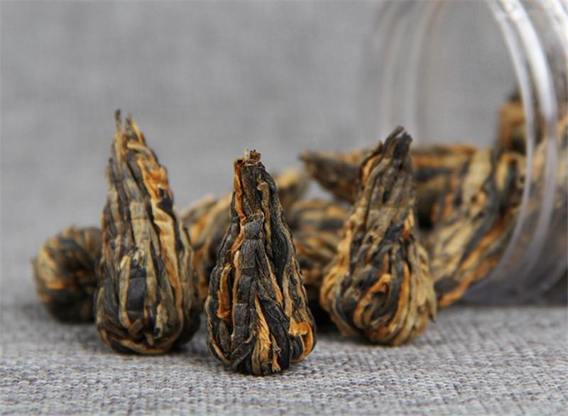 HelloYoung60g Yunnan Dianhong Black Tea Small Pagoda Pu-erh Tea Canned Handmade Black Tea