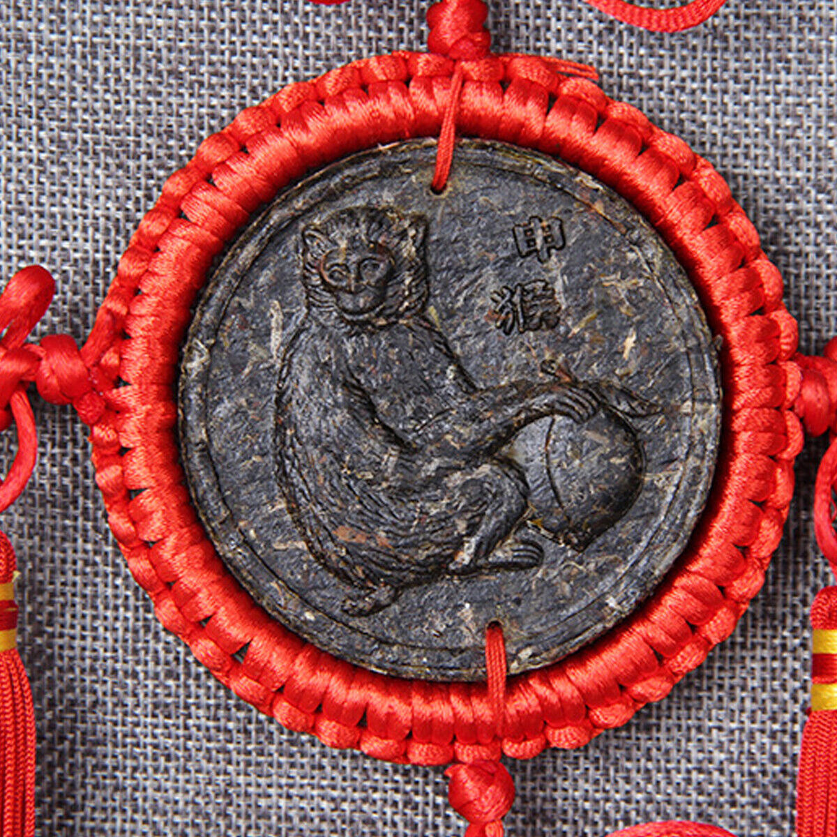 HelloYoung Zodiac Craft Pendant Decorative Gifts Organic China Yunnan Ripe Puerh Tea 12 Pcs