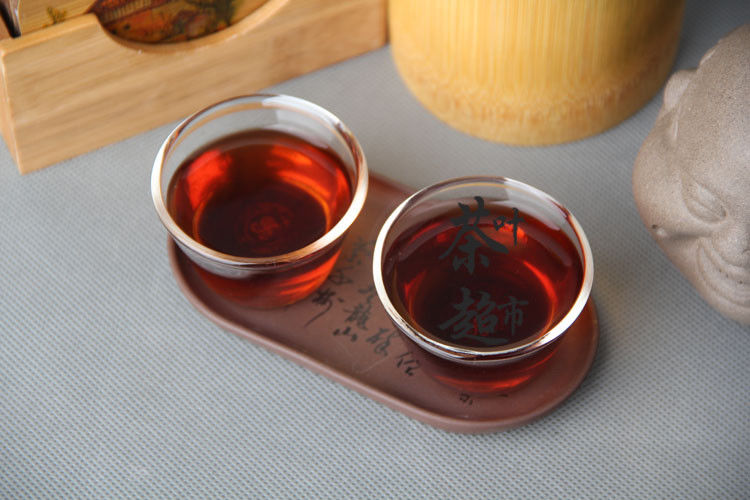 HelloYoungChinese Pu-erh tea Old Chen tea 200g cooked pure Tuo green food healthy Shu tea