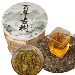 HelloYoung Raw Puerh Tea Old Ancient Tree Mingqianchun Handmade Tea Health Care Sheng Cha