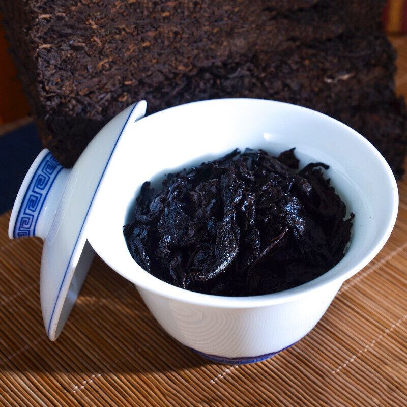 HelloYoung High Quality Cooked Puer Tea Yunnan Menghai Handmade Ripe Pu erh Tea Brick 250g