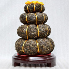 HelloYoung Craft Pu Er Tea Gourd Decoration Gift Puer Cha Tea Yunnan Pu-erh Tea Gift 1000g