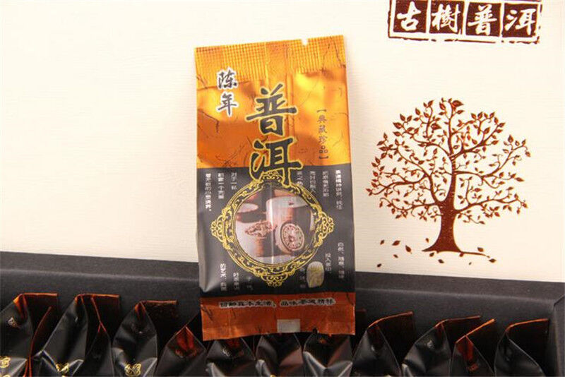 HelloYoung Chinese Yunnan Pu-erh Shu Puerh Mini Puer Tea Ripe Nature Loose Tea 125g 25 Bags