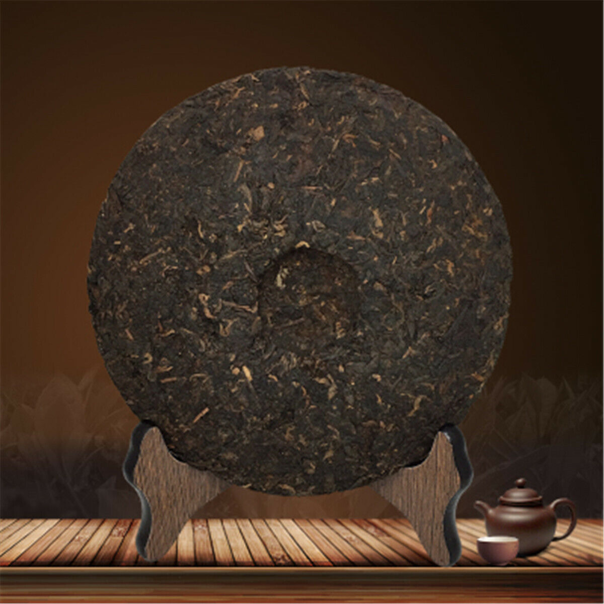 HelloYoung Chinese Tea Pu-erh Tea Cake Black Tea Yunnan Tong Qing Hao Ripe Puer Tea 357g