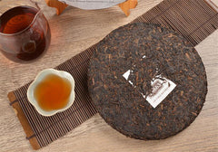 HelloYoung T8663 Xiaguan Jinbang Series Ripe Puer Cake Black Tea Pu erh Tea Cooked Tea 357g