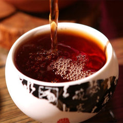 HelloYoung100g Yunnan Puerh Tea Moon Cake Flower Good Moon Round Pu Er Ripe Tea Green Food
