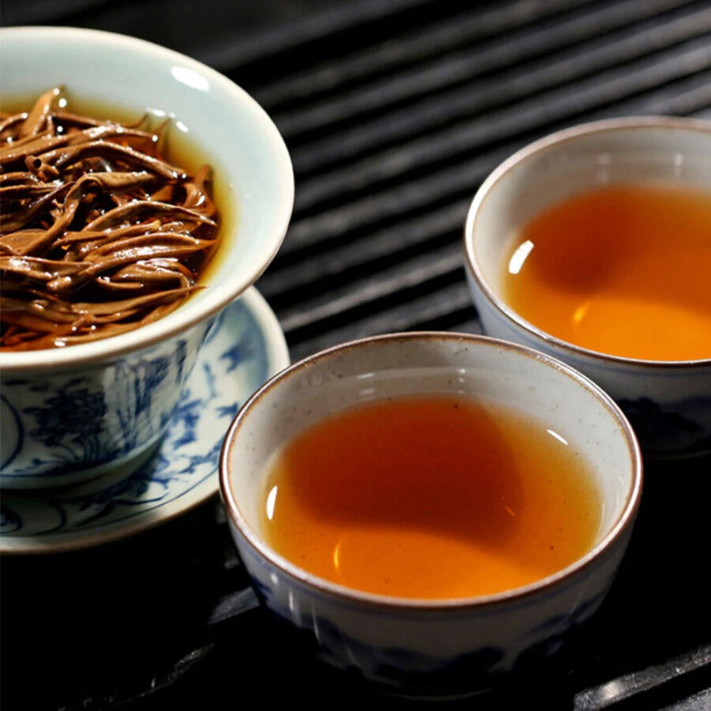 HelloYoung Yunnan Balck Tea Fengqing DianHong Huang Jin Luo Golden Dianhong Loose Leaf