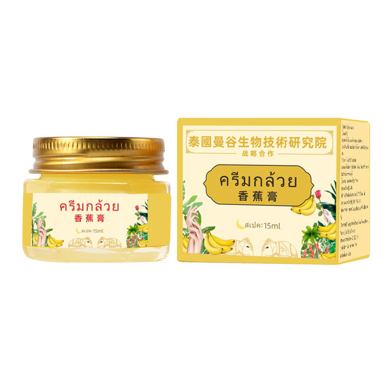 1 Box 15g Natural Banana Oil Anti-Drying Crack Foot Cream Heel Cracked Repair Cream Removal Dead Skin Hand Feet Care