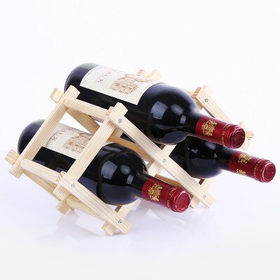 Quality Wooden Wine Bottle Holders Creative Practical Collapsible Living Room Decorative Cabinet Red Wine Display Storage Racks