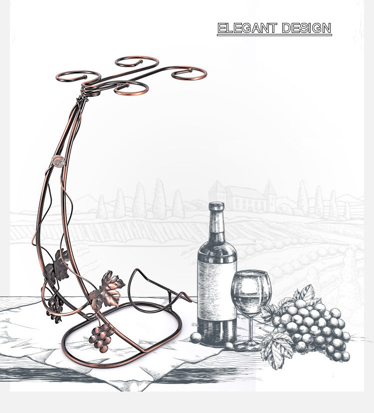 Creative Hanging Wine Glass Holder Wine Rack Metal Bracket Display Stand Bar Wine Rack Bracket Decorations Wine Glass Organizer