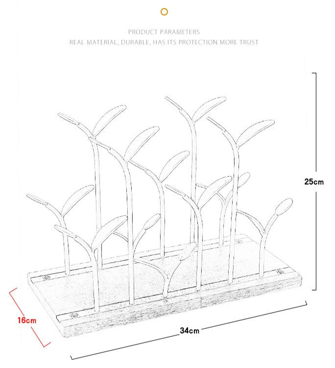 Metal Wine Rack Modern Crafts Artwork Gift Wine Holder Figurine Creative Wine Bottle Stand Home Decoration Accessory