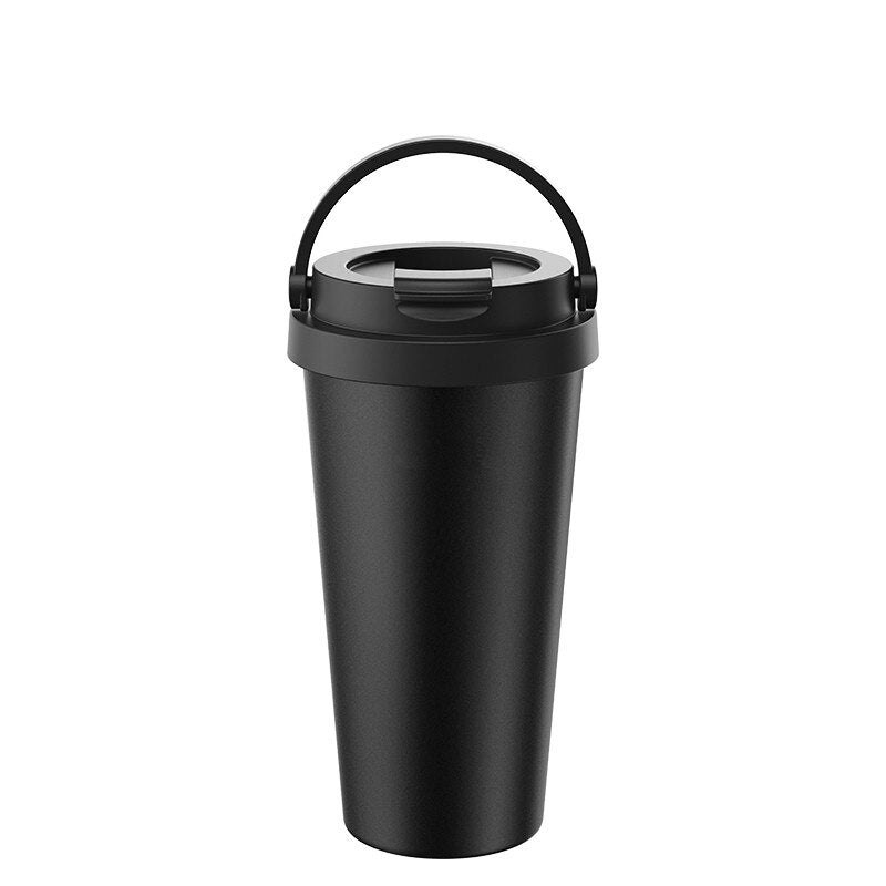 500ml Double Wall Stainless Steel Vacuum Flask Car Thermos Mugs With Handle Coffee Tea Travel Thermal Bottle Tumbler Thermocup