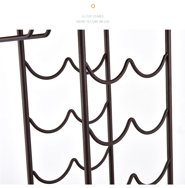 Wooden Wine Rack Crafts Iron Wine Bottle Rack Holder Display Shelf Kitchen Bar Exhibition Storage Organizer Home Decor