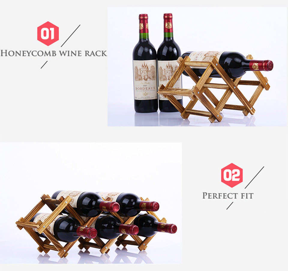 Quality Wooden Wine Bottle Holders Creative Practical Collapsible Living Room Decorative Cabinet Red Wine Display Storage Racks