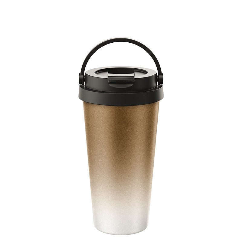 500ml Double Wall Stainless Steel Vacuum Flask Car Thermos Mugs With Handle Coffee Tea Travel Thermal Bottle Tumbler Thermocup