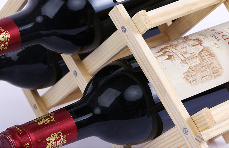Quality Wooden Wine Bottle Holders Creative Practical Collapsible Living Room Decorative Cabinet Red Wine Display Storage Racks